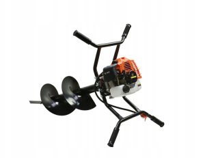 Świder spalinowy(2os.) + wiertła(10cm,20cm,30cm) + adapter 50cm (1/2) 2