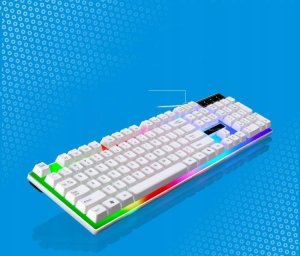 CMStorm Klawiatura i mysz LED Biała Podświetlana Gamingowa 6