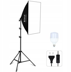 LAMPA STUDYJNA PULUZ SOFTBOX 50x70 cm ŻARÓWKA LED OŚWIETLENIE 13