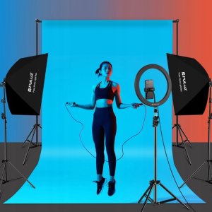 LAMPA STUDYJNA PULUZ SOFTBOX 50x70 cm ŻARÓWKA LED OŚWIETLENIE 5