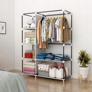 Szafa materiałowa tekstylna na ubrania składana 105x170x45 garderoba regał 6