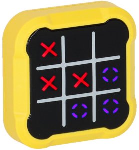 Melissa & Doug Kółko krzyżyk gra elektroniczna logiczna tic tac toe konsola przenośna żółta Kik Sp. z o. o. Sp. k. 2