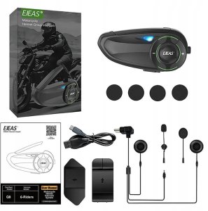 Interkom motocyklowy EJEAS Q8 Mesh 3.0 Wydajna komunikacja 6 osób 1000m230h 4