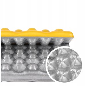 Nils Extreme NC17105 MATA KEMPINGOWA DO SIEDZENIA Z PODBICIEM ALUMINIOWYM +IXPE 40 CM ŻÓŁTA NILS CAMP 10