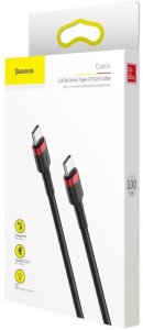 Kabel USB Baseus USB-C - USB-C 1 m Czarny (6953156285217) 2
