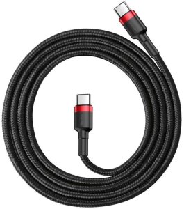 Kabel USB Baseus USB-C - USB-C 1 m Czarny (6953156285217) 3