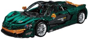 LeanToys Klocki Konstrukcyjne Samochód Sportowy Zielony 1:8 P1 3268el LEAN Toys 2