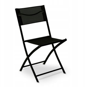 Tadar Zestaw mebli ogrodowych stolik szklany okrągły 50cm i 2 krzesła składane Tadar Patio 4