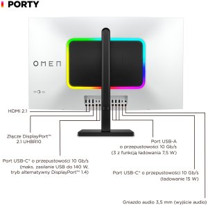 MONITOR HP OLED  UHD 31 5  OMEN Transcend 32 (9R181E9) 240Hz 8