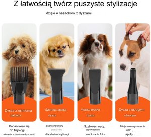 Vevor Suszarka do włosów dla psów do pielęgnacji zwierząt 2000 W 4