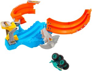 Mattel Tor samochodowy Hot Wheels Monster Trucks Pętla rekina JFR08  (256429) 3