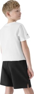 Komplet dla chłopca 4F koszulka, spodenki, worek M085 głęboka czerń 4FJWAW25TAPSM085 20S 158-164cm 2