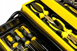 Zestaw narzędzi WMC TOOLS SKRZYNKA NARZĘDZIOWA KLUCZY NASADKI WKR ĘTAKI  87 EL. 13