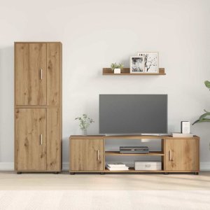 vidaXL Zestaw szafki TV 4 części 4 pcs dąb artisan 4