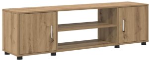 vidaXL Zestaw szafki TV 4 części 4 pcs dąb artisan 6