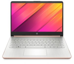 Laptop edukacyjny HP 14-dq0762dx / 9R8G4UA / Intel N4120 / 16GB / 128GB eMMC / HD / Win 11 / Różowy 3