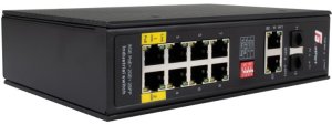 Switch GetFort Switch Poe Getfort Przemysłowy Poe 8Ge+2Ge+2Sfp (-40/80) 6