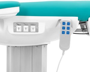 Physa Fotel kosmetyczny do masażu tatuażu elektryczny TIVOLI - niebieski Fotel kosmetyczny do masażu tatuażu elektryczny TIVOLI - niebieski 3