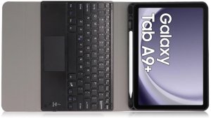 Etui z klawiaturą Bluetooth touchpad do Galaxy Tab A9 Plus (Czarne) 3