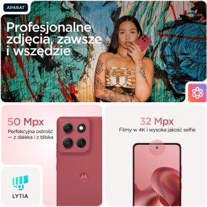 Smartfon Motorola Moto G86 5G 8/256GB Różowy  (PB7L0110PL) 4
