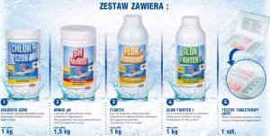 CampTime Zestaw startowy 5 produktów do basenu uzdatnianie i dezynfekcja wody 2