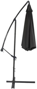 Lean Parasol Ogrodowy Boczny Z Regulacją Pochyłu Pokrowiec 350 x 250cm Antracyt 4