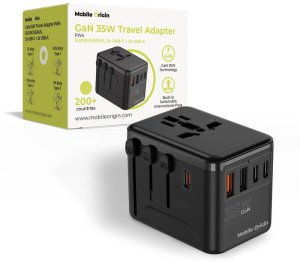 Mobile Origin GaN 35W Travel Adapter PW4 EU/UK/US/AUS 2