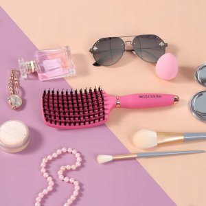 Balmain SISTER YOUNG_Ovia Hair Brush szczotka do włosów z włosiem dzika Fuchsia 5