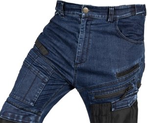 Neo Spodnie robocze DENIM, wzmocnienia Oxford, granatowe, rozmiar M 4