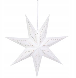 Dekoracja świąteczna Christmas Gifts DEKORACJA PAPIEROWA GWIAZDA 50CM 7 RAMION BIAŁA 2