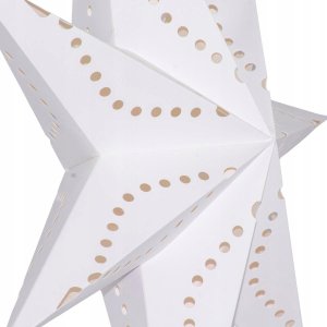Dekoracja świąteczna Christmas Gifts DEKORACJA PAPIEROWA GWIAZDA 50CM 7 RAMION BIAŁA 3