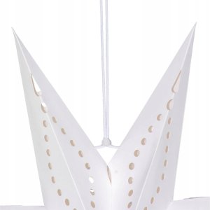 Dekoracja świąteczna Christmas Gifts DEKORACJA PAPIEROWA GWIAZDA 50CM 7 RAMION BIAŁA 4