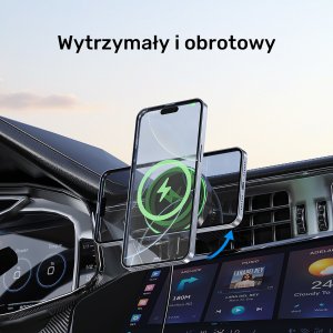 Unitek Uchwyt magnetyczny do samochodu Qi2 9