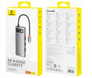 HUB USB Baseus Metal Gleam 1x SD 1x USB-C PD 1x microSD 1x HDMI  + 3x USB-A 2.0 3.0 (6932172682750) 14