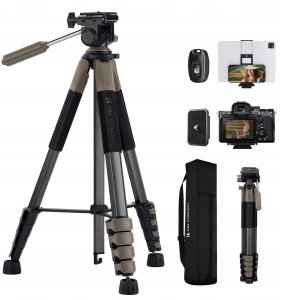 Statyw Statyw Fotograficzny Foto 190cm 4kg Uchwyt Na Telefon + Pilot / K&f Kf09.155 2