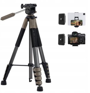 Statyw Statyw Fotograficzny Foto 190cm 4kg Uchwyt Na Telefon + Pilot / K&f Kf09.155 8