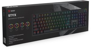 Klawiatura Savio SAVIO STYX Klawiatura mechaniczna Outemu Red, Hot Swap, RGB 6