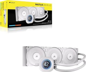 Chłodzenie CPU Corsair Nautilus 360 RS LCD Białe (CW-9061034-WW) 2