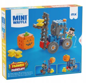 Marioinex Klocki waffle Farmer wózek widłowy 50el 07511 5