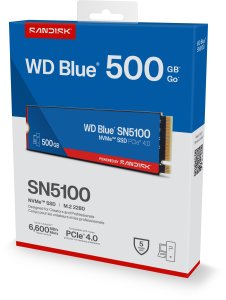 Dysk SSD SanDisk SN5100 500GB M.2 2280 PCI-E x4 Gen4 NVMe (WDS500G5B0E-00CPE0) 6