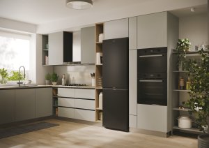 Lodówka Candy ECN2CQTEB186 Refrigerator, E, Freestanding, Combi, Height 185cm, Fridge net 235 L, Freezer net 120 L, Black 4