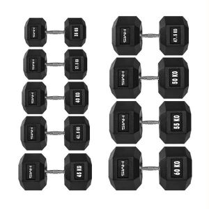 HMS hantel Hex Pro gumowany 1 x 16 kg 7