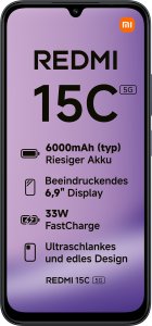 Smartfon Xiaomi Redmi 15C 5G 4/256GB Czarny (69593) 2