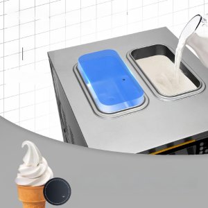 Maszyna do lodów 22-30L/h 2350W  lodziarnia 2 zbiorniki 6L 6