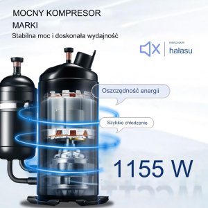 Maszyna do lodów 22-30L/h 2350W  lodziarnia 2 zbiorniki 6L 9