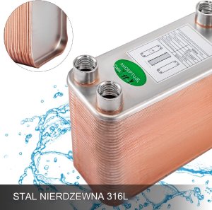 Wymiennik ciepła Wymiennik płytowy 60-płytowy 4