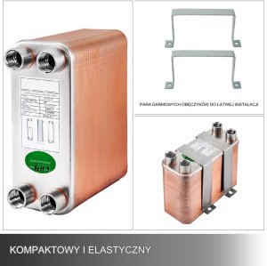 Wymiennik ciepła Wymiennik płytowy 60-płytowy 6