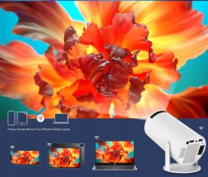 Projektor ANDROID rzutnik 4K WIFI PRZENOŚNY SMART FULL HD HY300 PRO 6