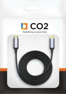 Kabel Co2 DisplayPort - HDMI 3m szary 12