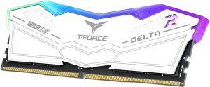 Pamięć TeamGroup DDR5 - 16GB - 6400 - CL - 32 RGB white, dual kit TEM, memory (white, FF4D532G6400HC32ADC01, Delta RGB, INTEL XMP) 3